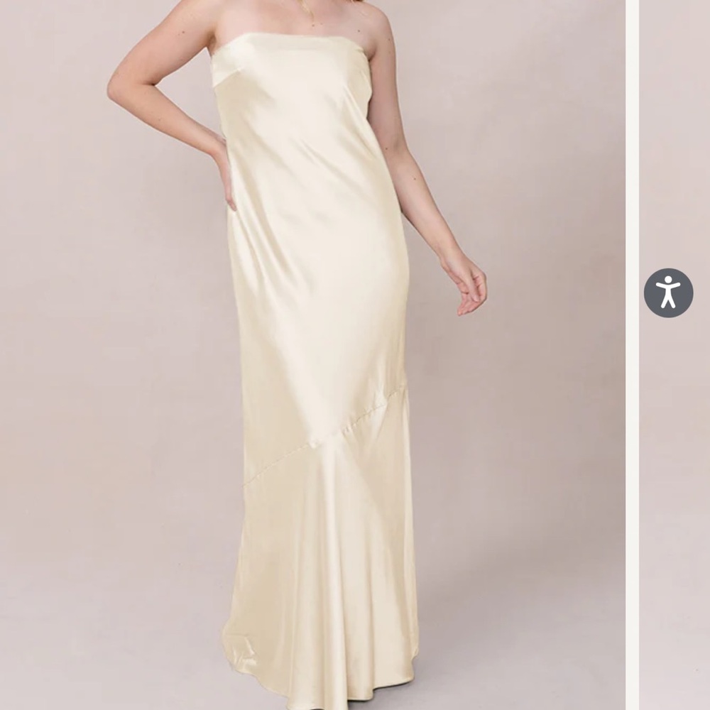 Revelry Leo Satin Bridesmaid Dress